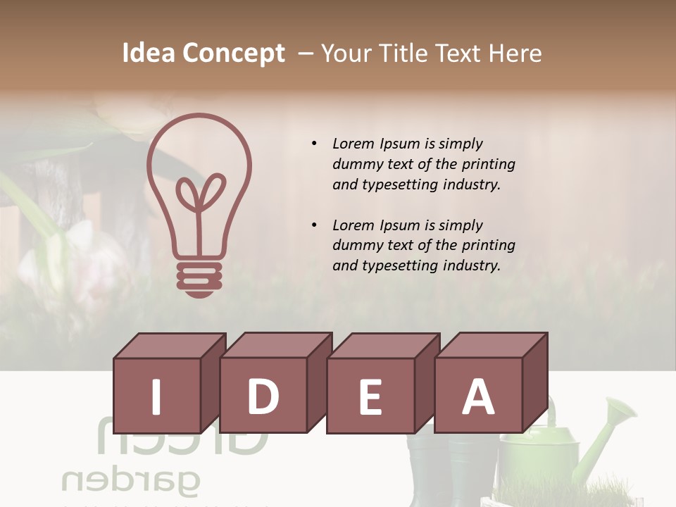 Water Can Copyspace PowerPoint Template