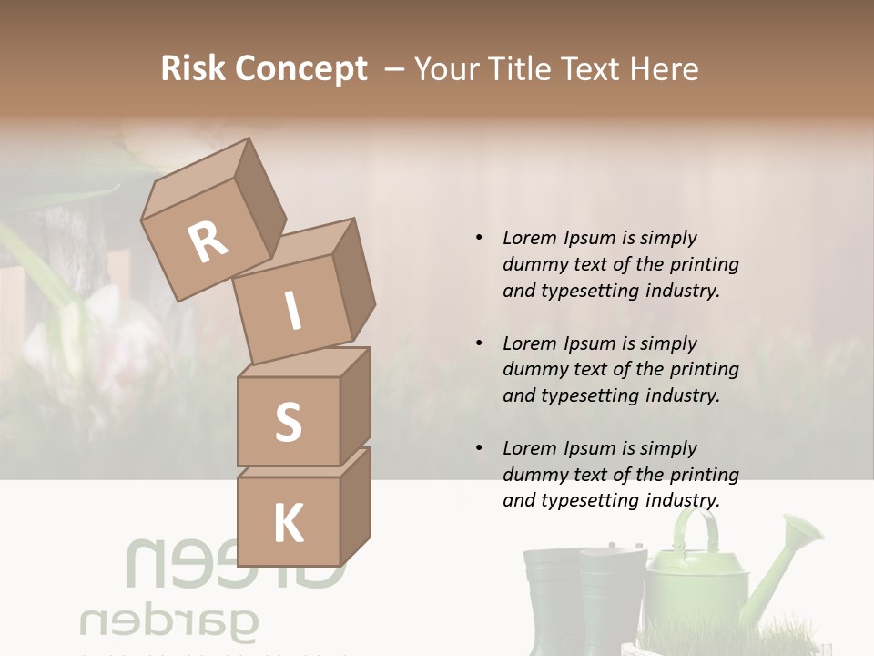 Water Can Copyspace PowerPoint Template