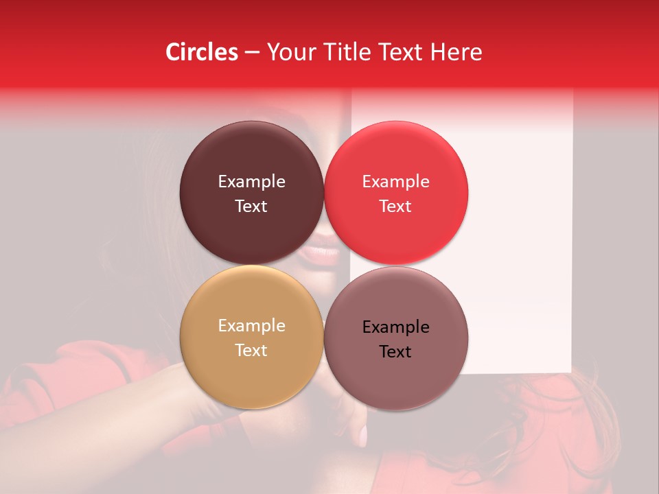 Displaying Happy Showing PowerPoint Template