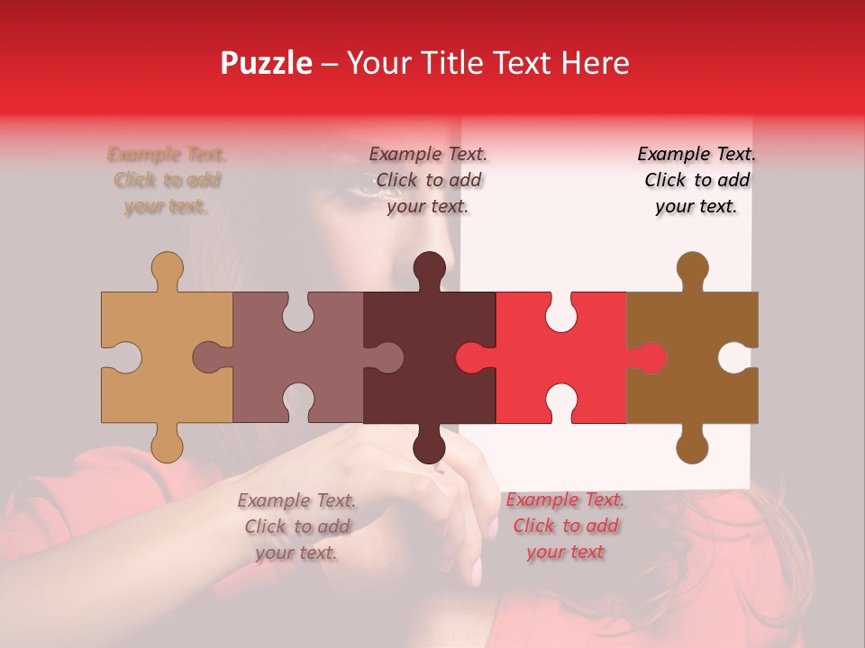 Displaying Happy Showing PowerPoint Template