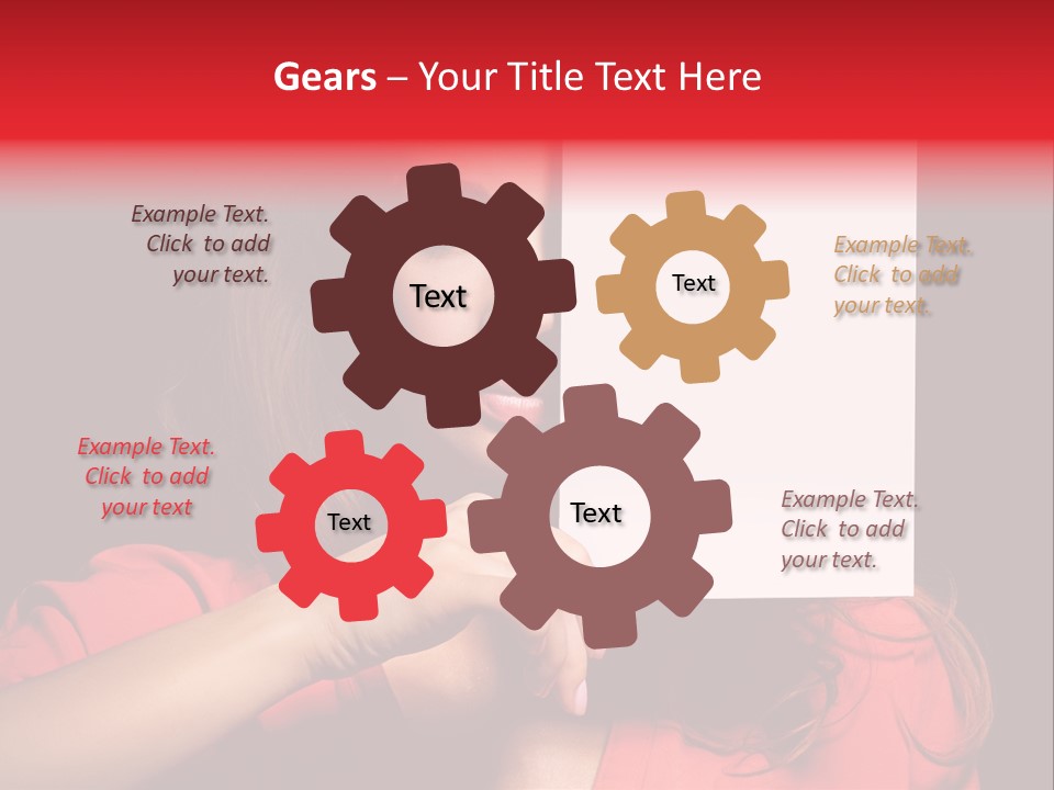 Displaying Happy Showing PowerPoint Template