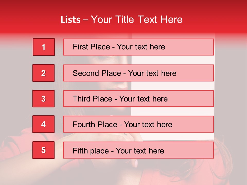 Displaying Happy Showing PowerPoint Template