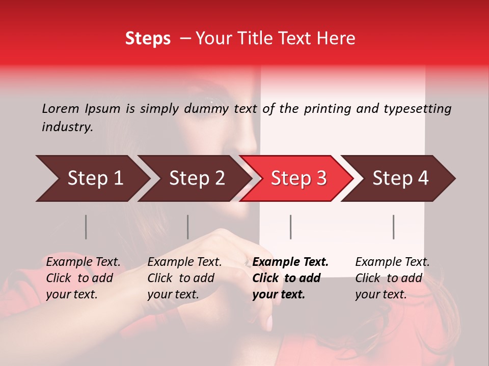Displaying Happy Showing PowerPoint Template
