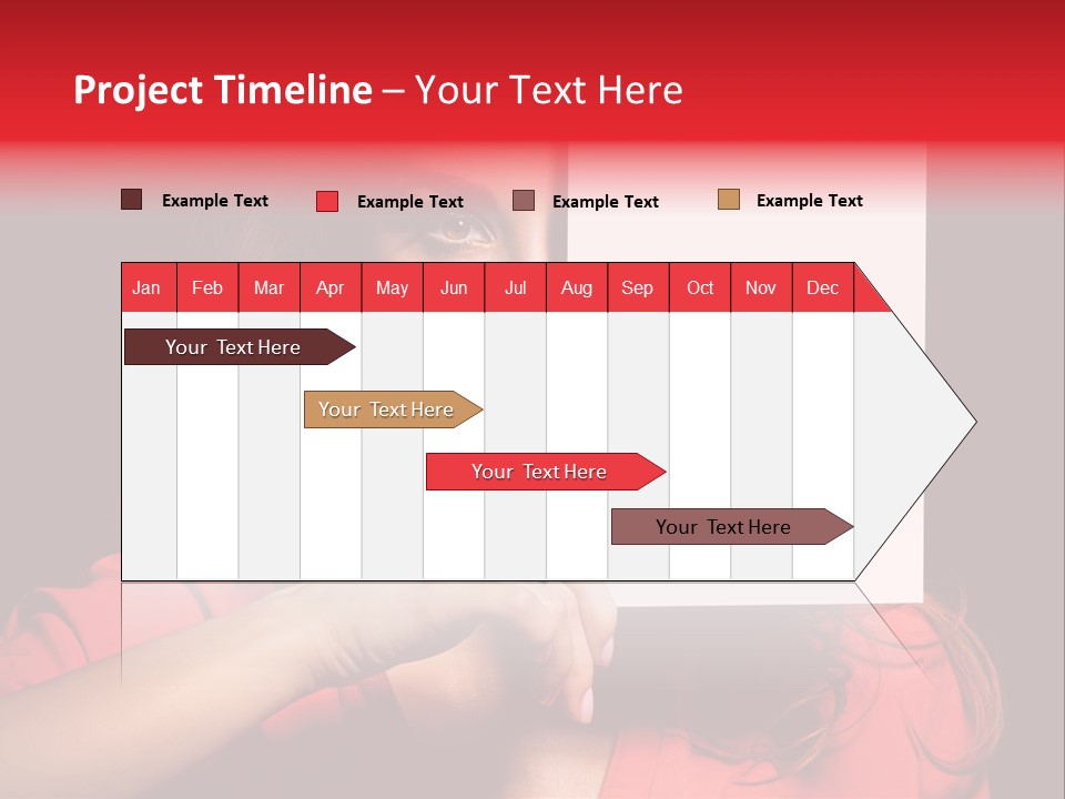 Displaying Happy Showing PowerPoint Template