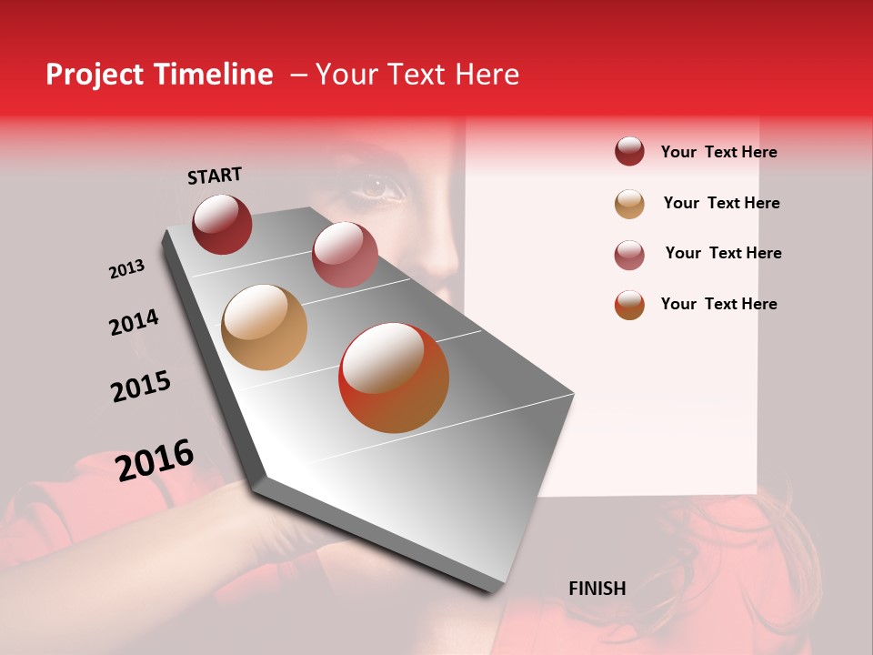 Displaying Happy Showing PowerPoint Template