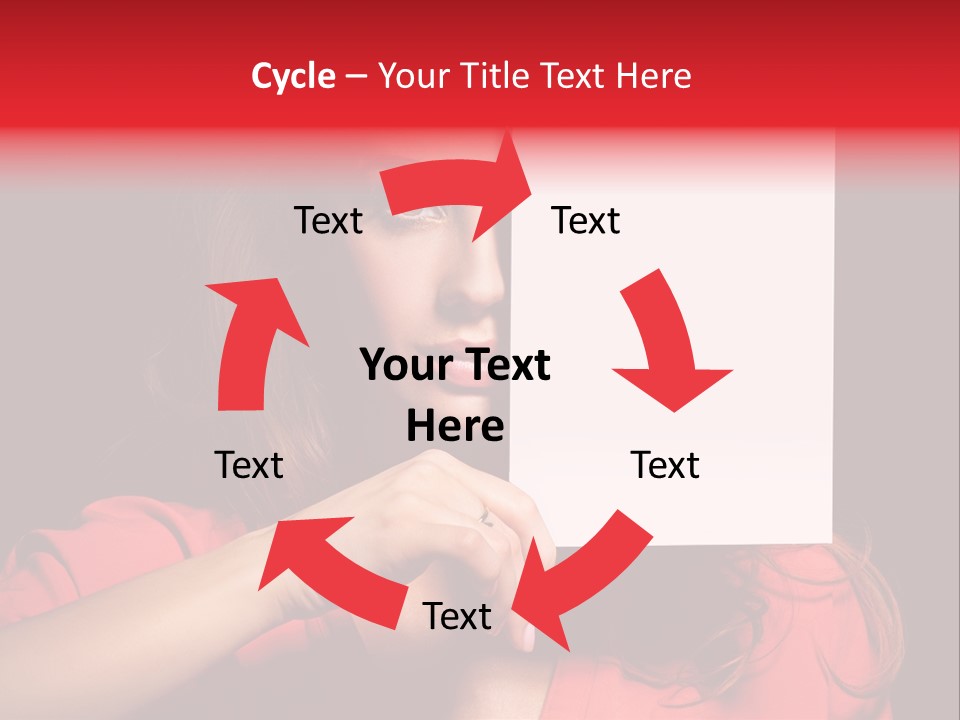 Displaying Happy Showing PowerPoint Template