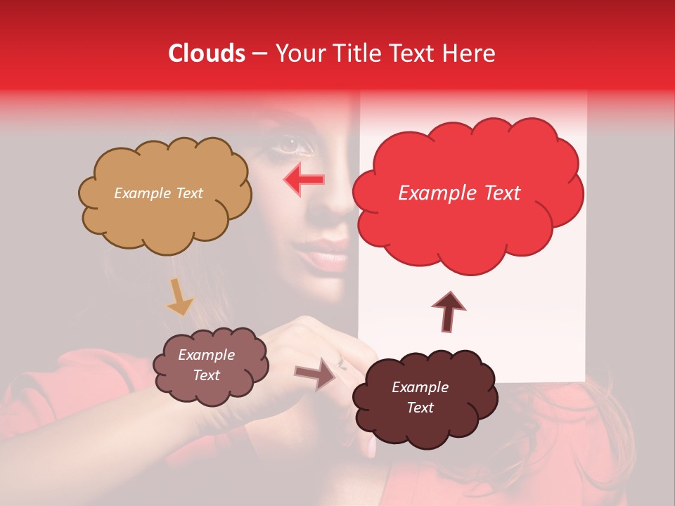 Displaying Happy Showing PowerPoint Template
