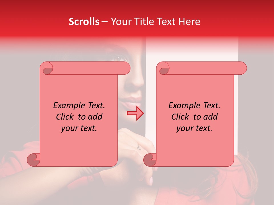 Displaying Happy Showing PowerPoint Template