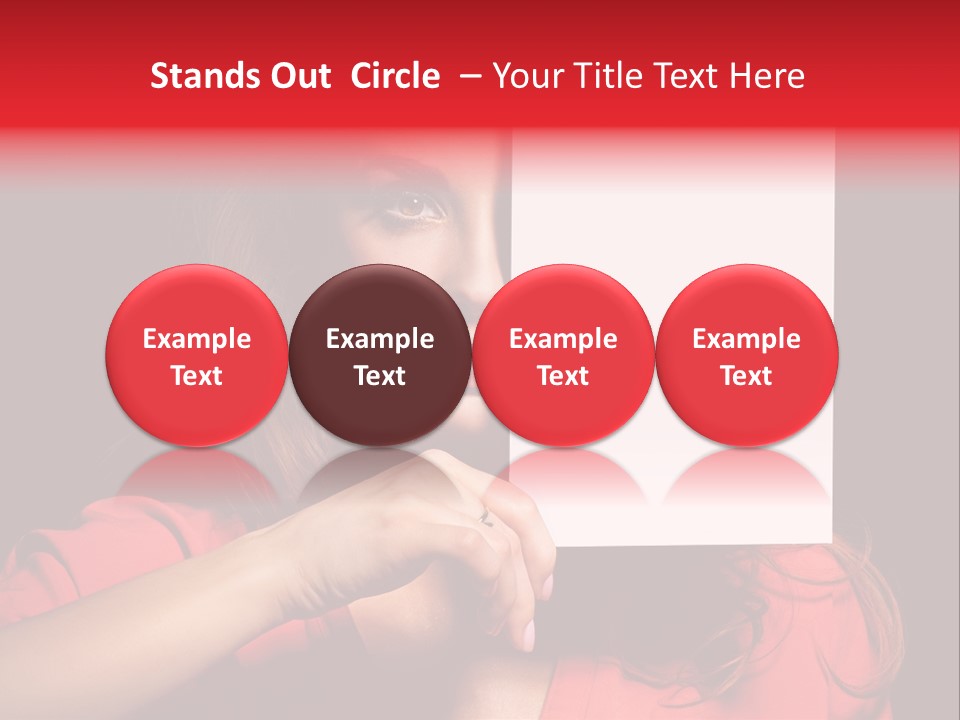 Displaying Happy Showing PowerPoint Template