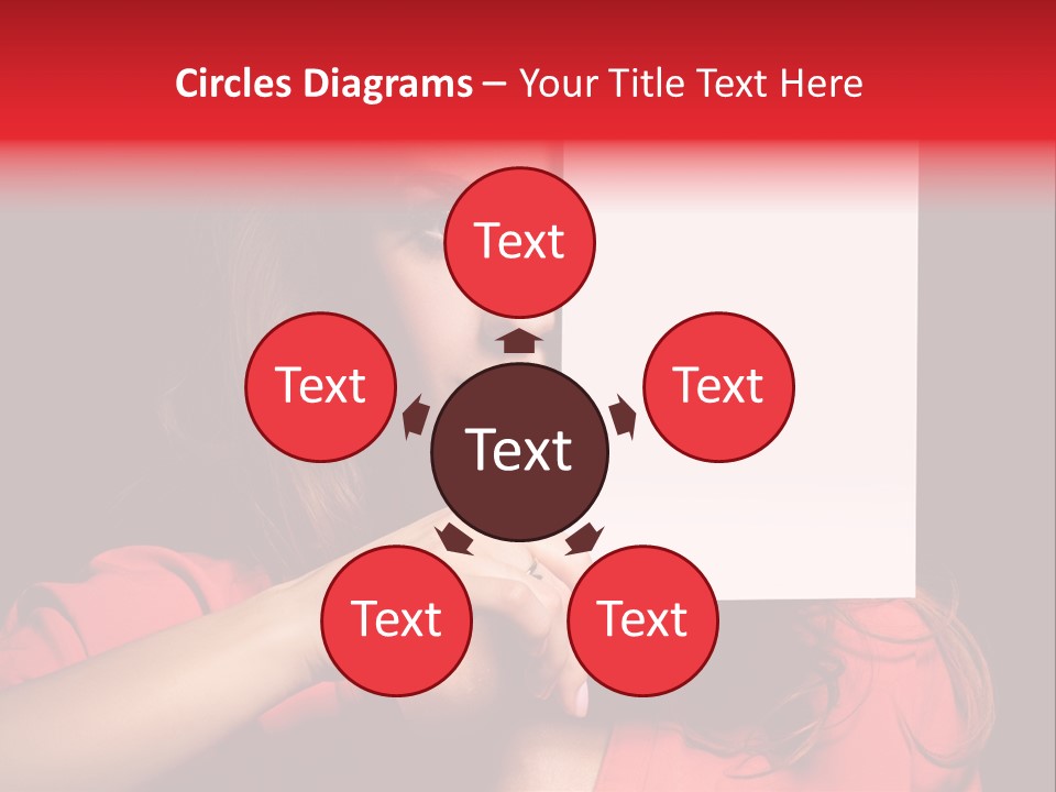 Displaying Happy Showing PowerPoint Template