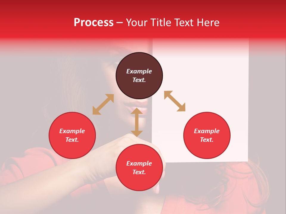Displaying Happy Showing PowerPoint Template