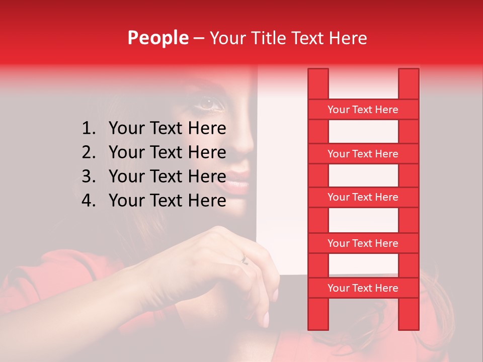 Displaying Happy Showing PowerPoint Template