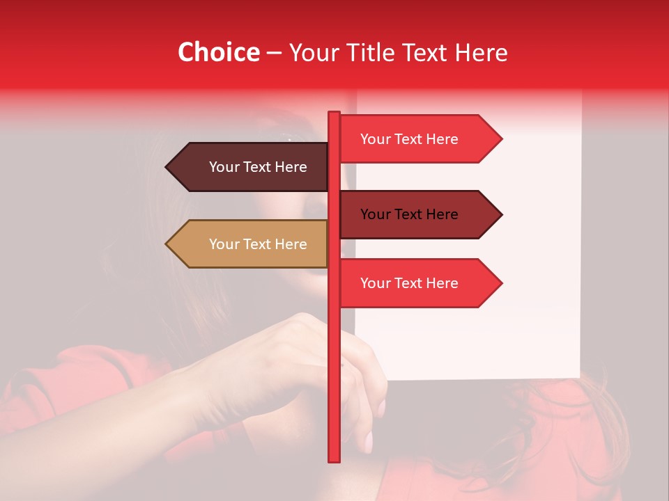 Displaying Happy Showing PowerPoint Template