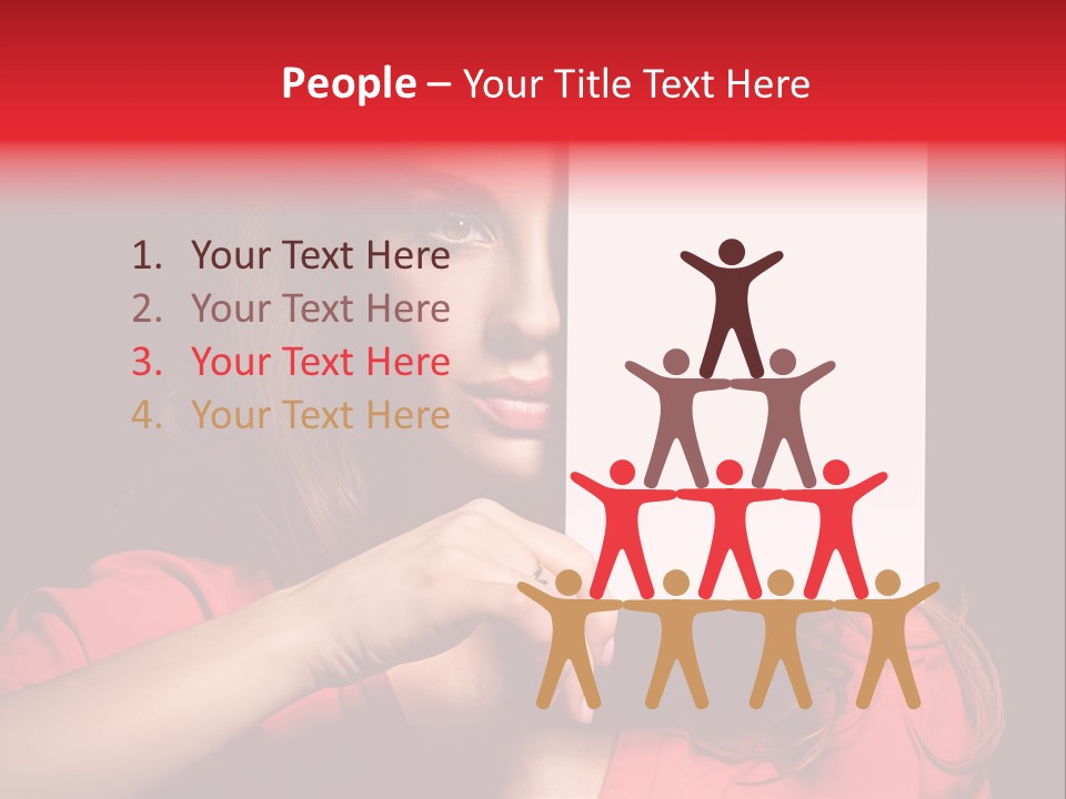 Displaying Happy Showing PowerPoint Template