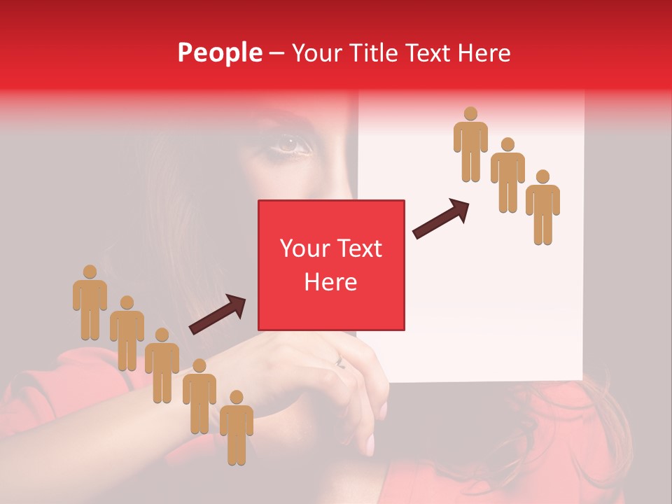 Displaying Happy Showing PowerPoint Template