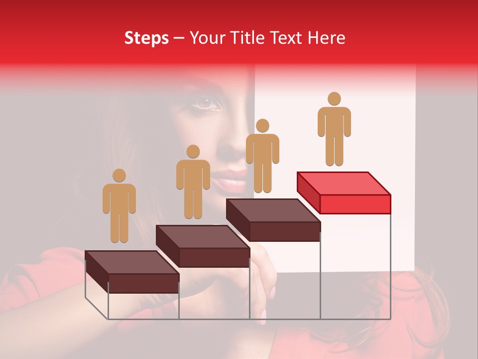 Displaying Happy Showing PowerPoint Template
