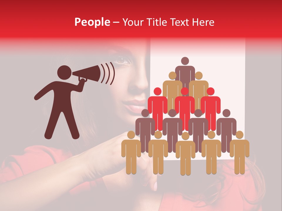 Displaying Happy Showing PowerPoint Template