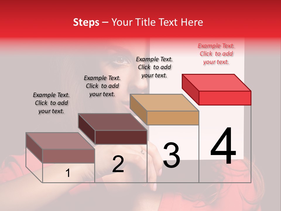 Displaying Happy Showing PowerPoint Template