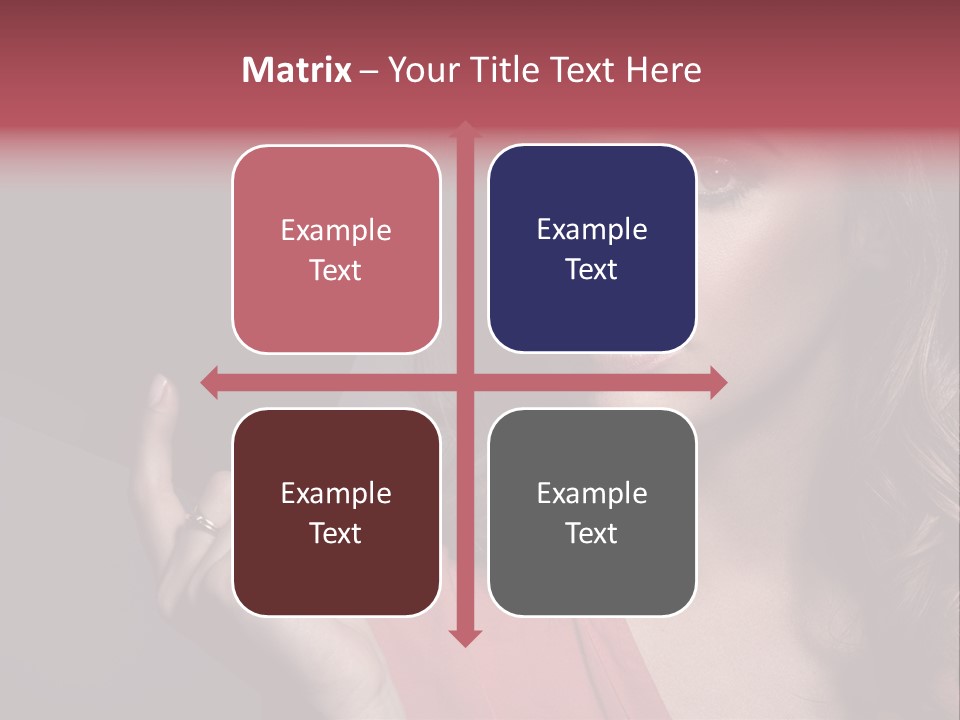 Displaying Background Lady PowerPoint Template