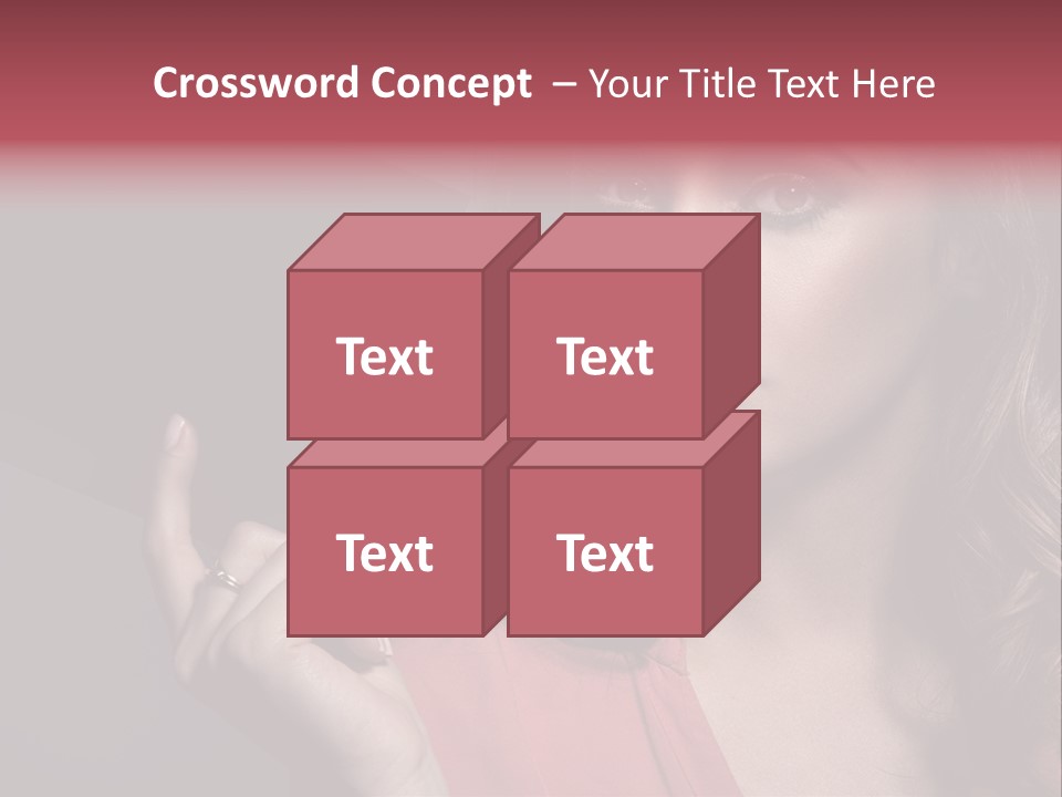 Displaying Background Lady PowerPoint Template