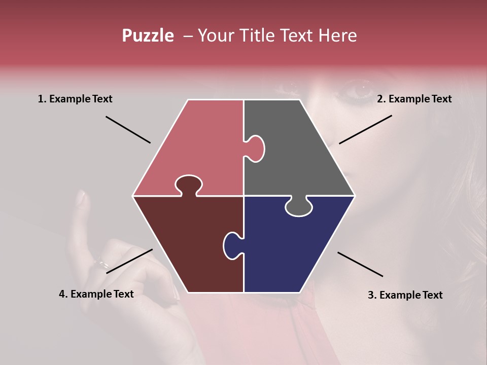 Displaying Background Lady PowerPoint Template