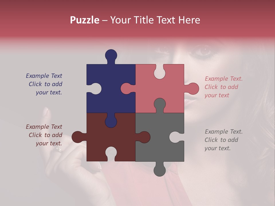 Displaying Background Lady PowerPoint Template