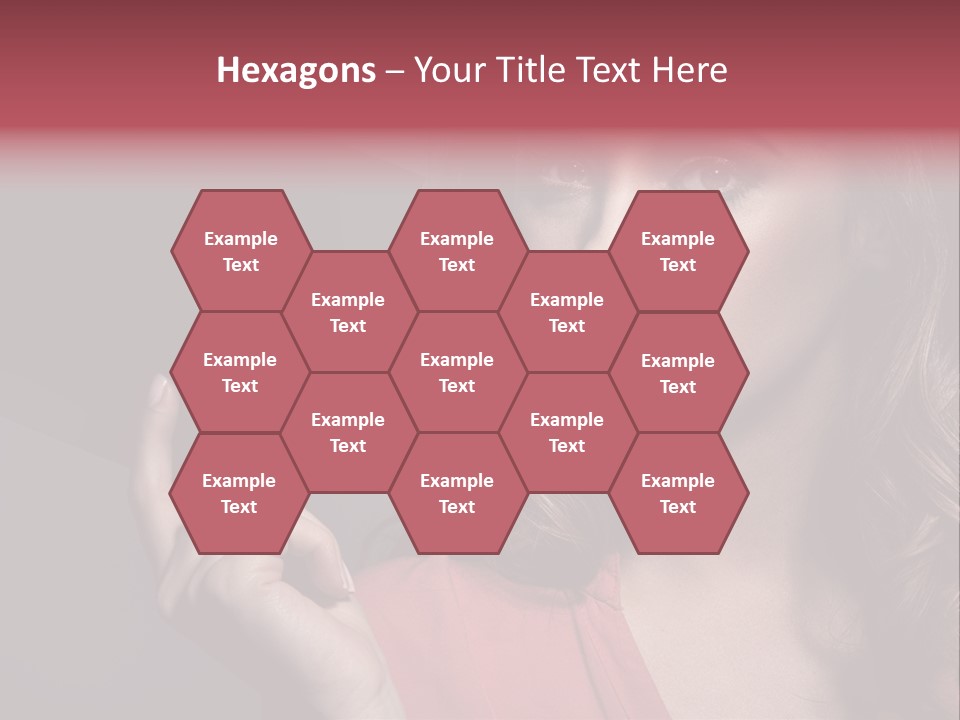 Displaying Background Lady PowerPoint Template