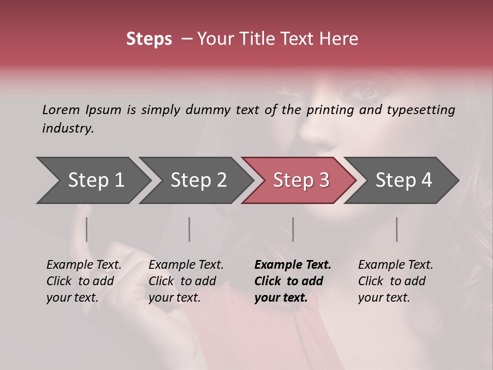 Displaying Background Lady PowerPoint Template