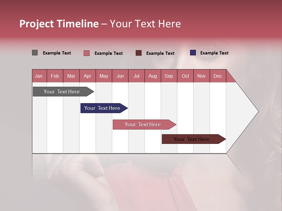 Displaying Background Lady PowerPoint Template