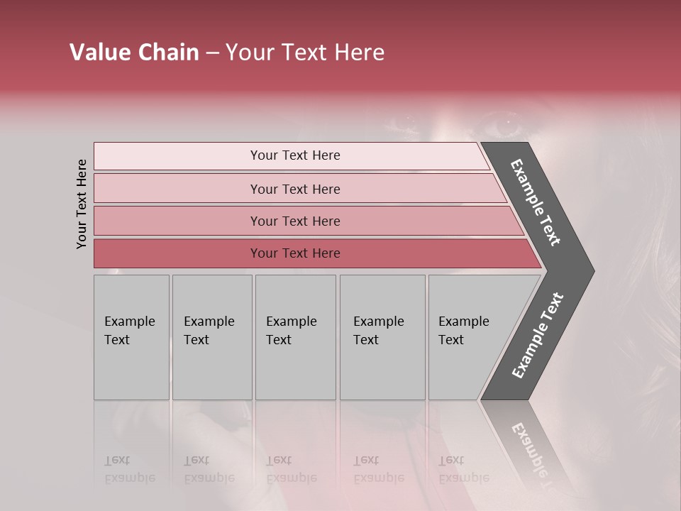 Displaying Background Lady PowerPoint Template