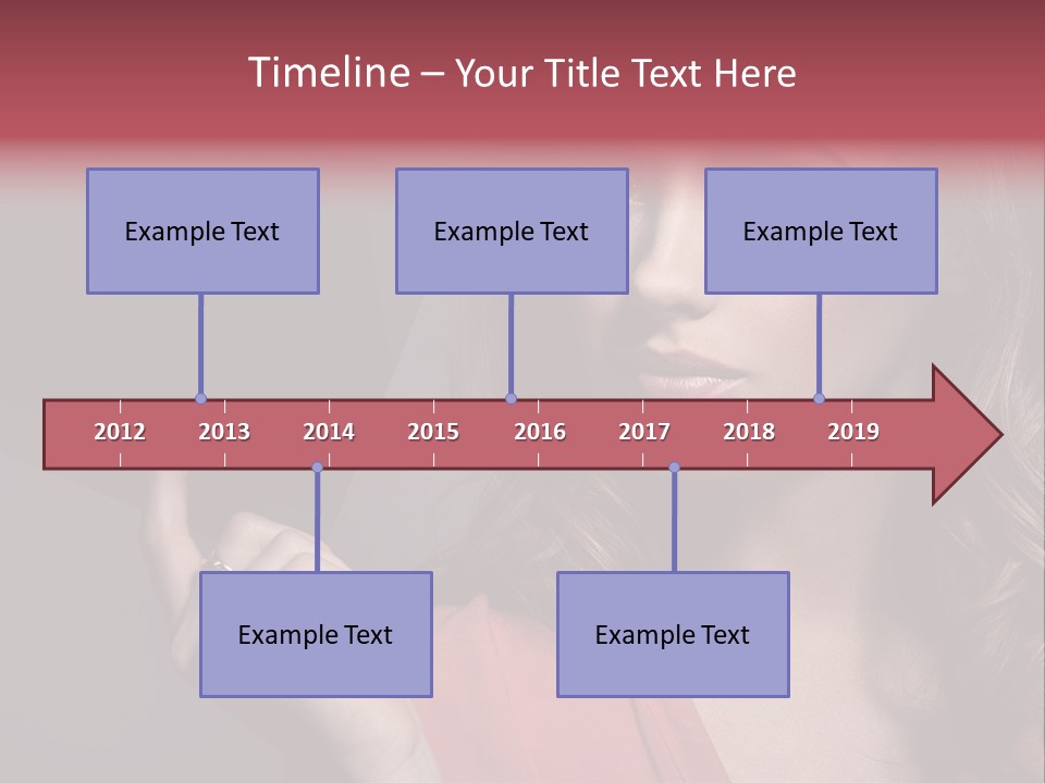 Displaying Background Lady PowerPoint Template