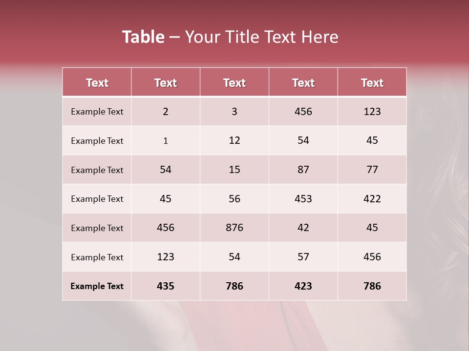 Displaying Background Lady PowerPoint Template