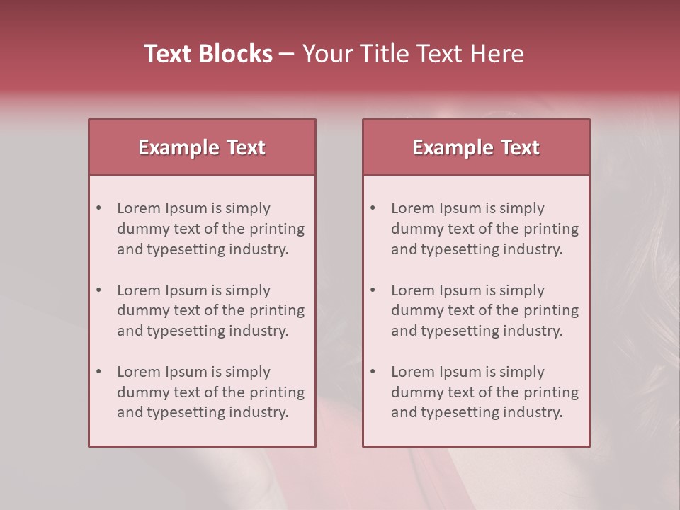 Displaying Background Lady PowerPoint Template