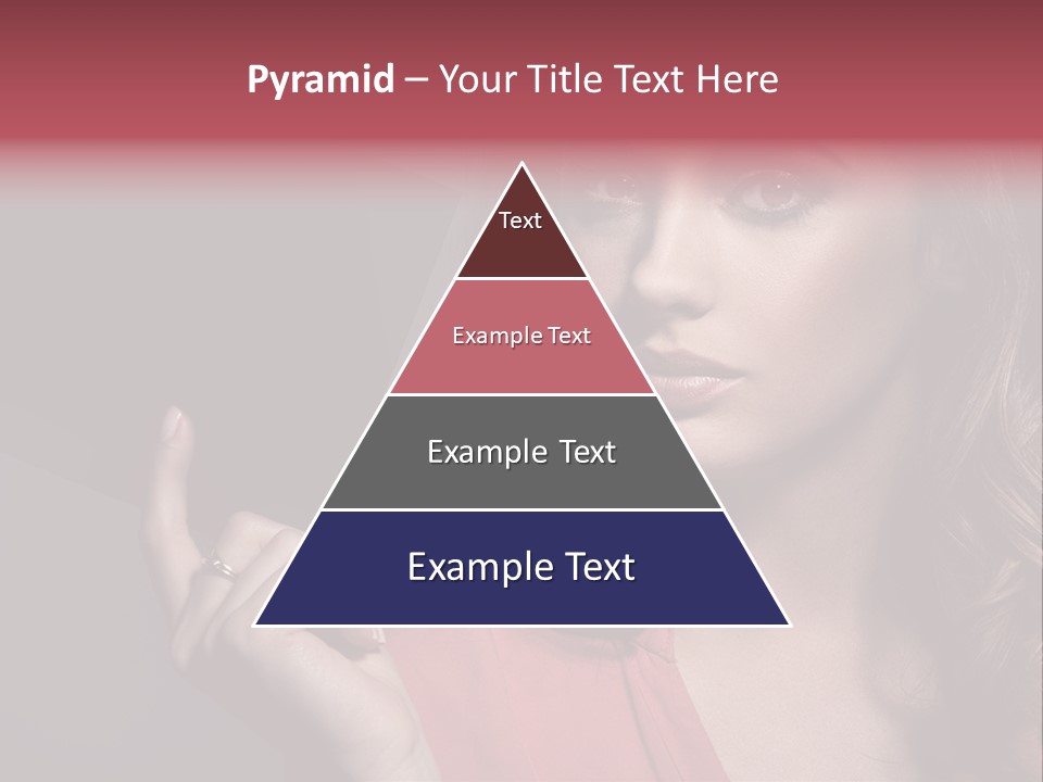 Displaying Background Lady PowerPoint Template