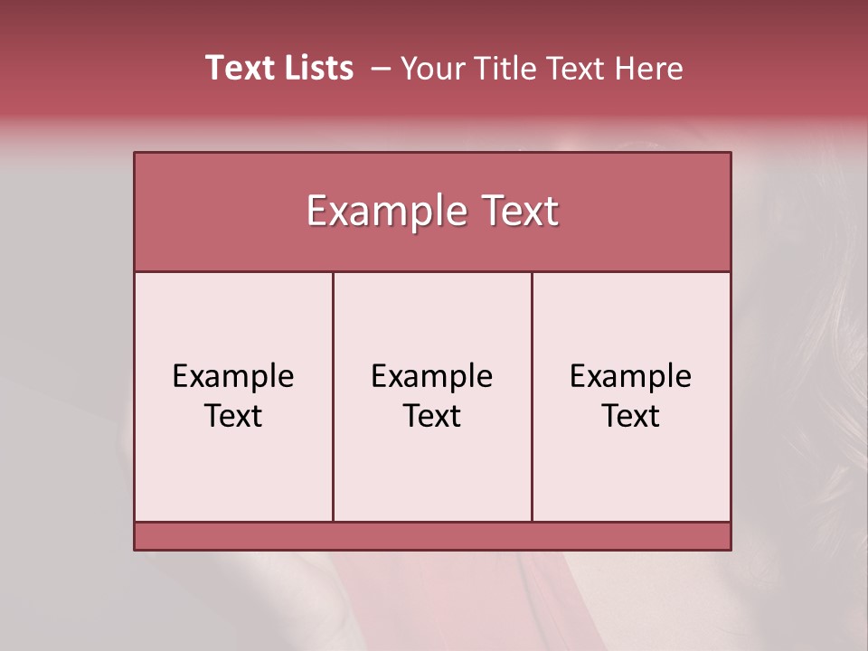 Displaying Background Lady PowerPoint Template