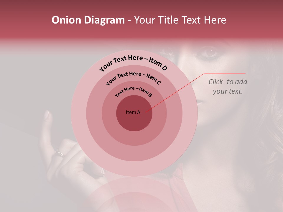 Displaying Background Lady PowerPoint Template