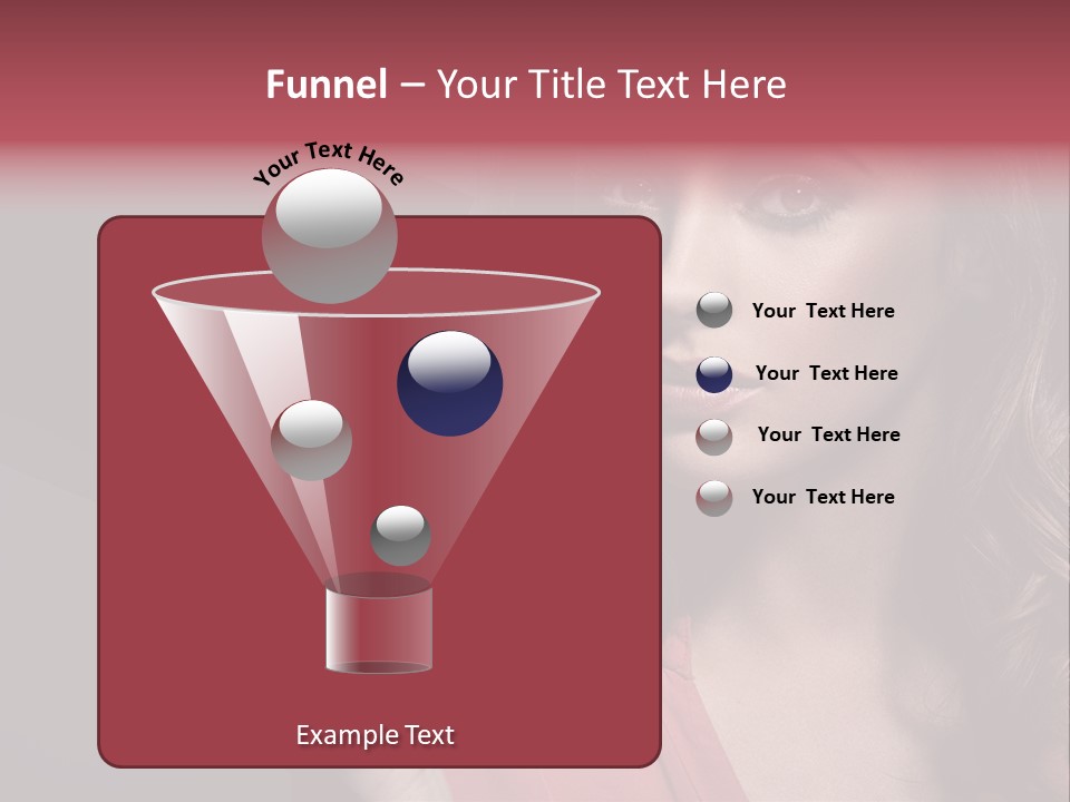 Displaying Background Lady PowerPoint Template