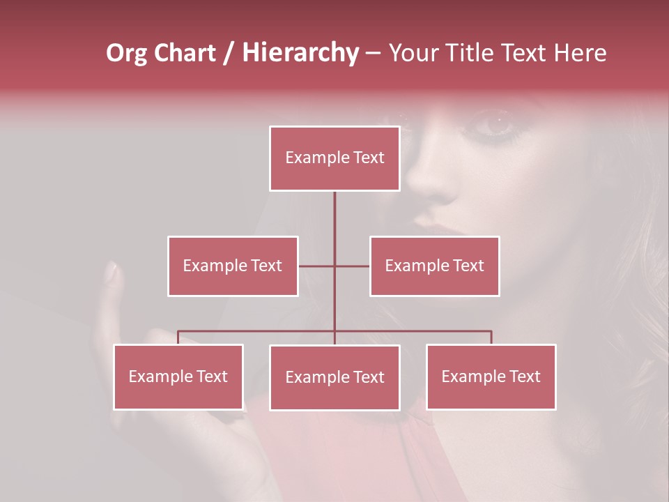 Displaying Background Lady PowerPoint Template