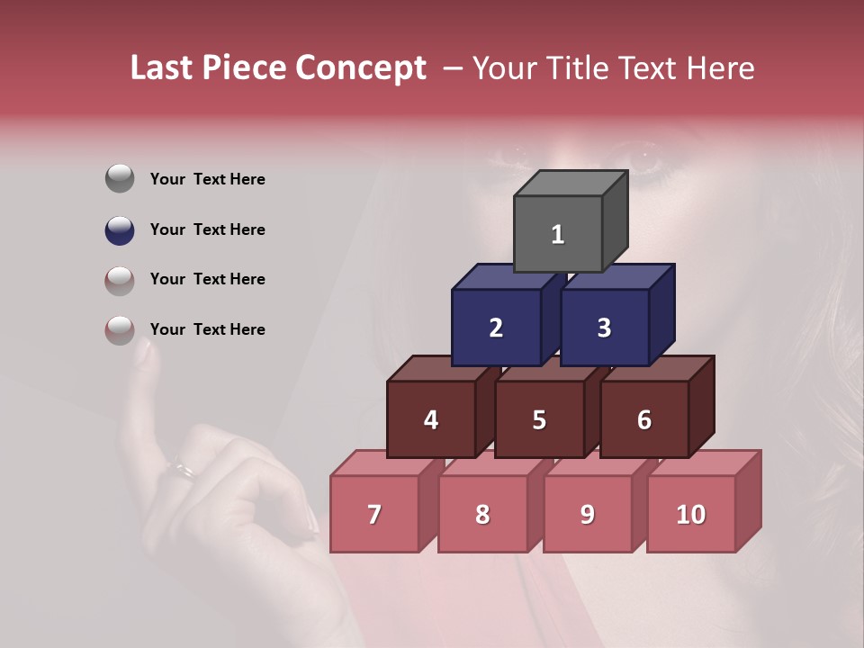 Displaying Background Lady PowerPoint Template