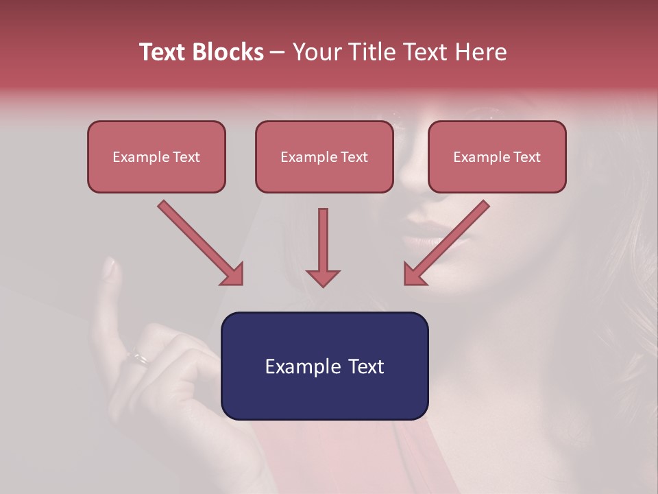 Displaying Background Lady PowerPoint Template