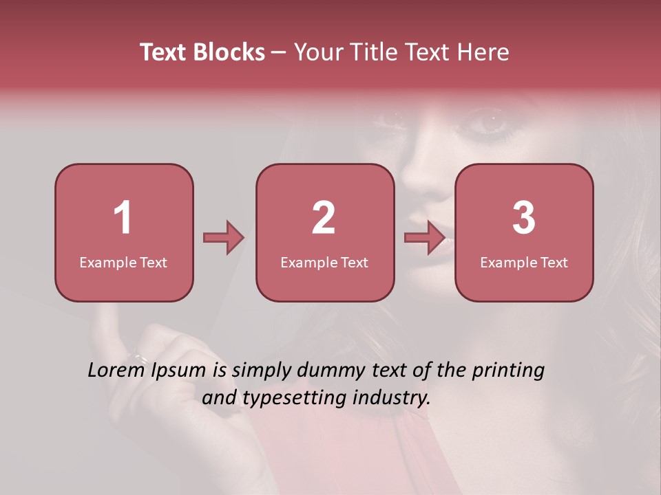 Displaying Background Lady PowerPoint Template