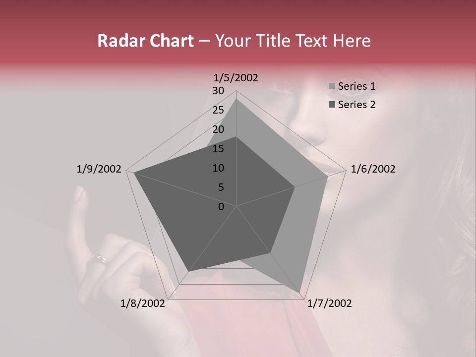 Displaying Background Lady PowerPoint Template