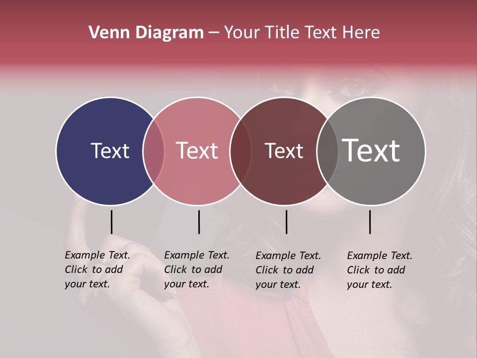 Displaying Background Lady PowerPoint Template