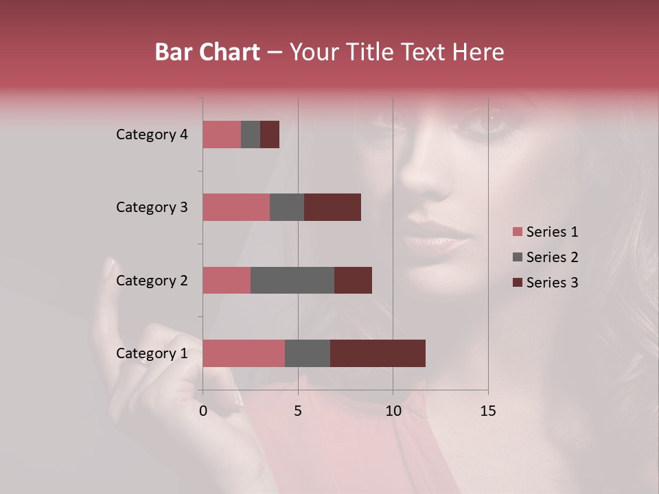 Displaying Background Lady PowerPoint Template