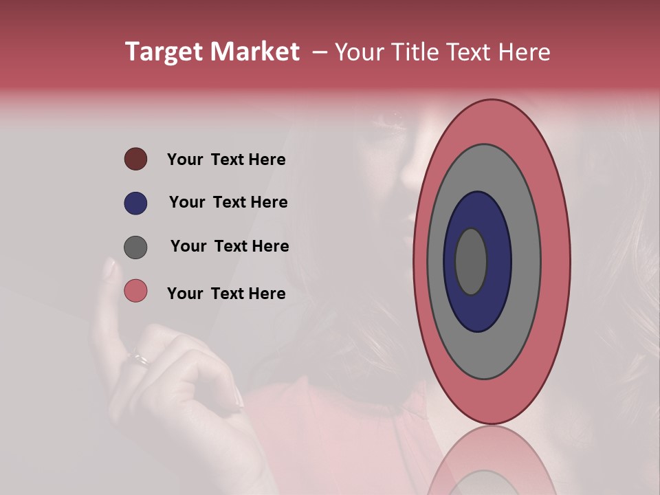 Displaying Background Lady PowerPoint Template