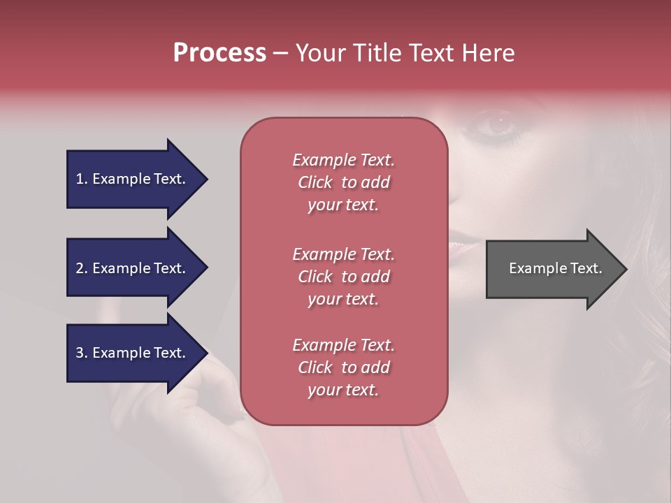 Displaying Background Lady PowerPoint Template