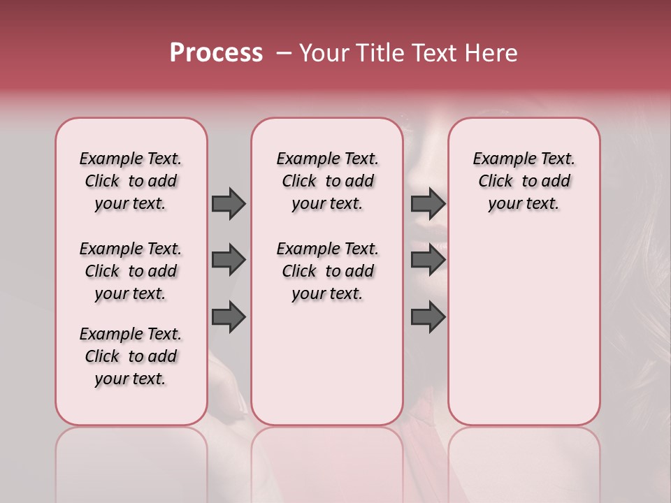 Displaying Background Lady PowerPoint Template