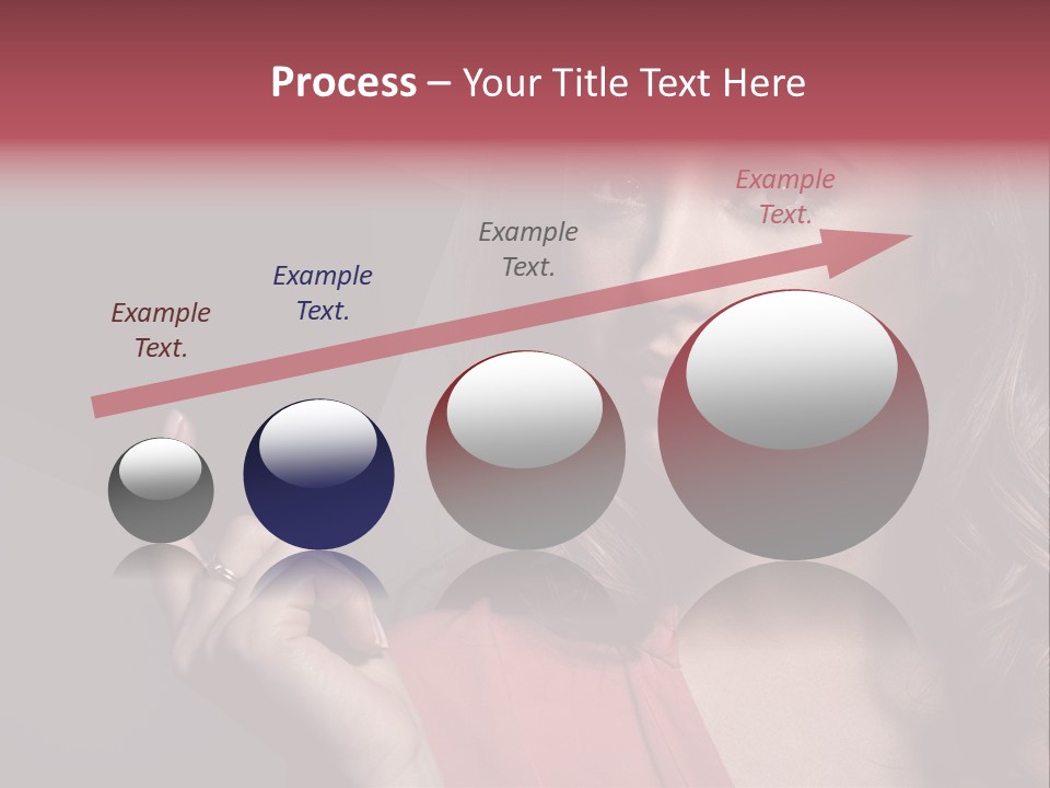 Displaying Background Lady PowerPoint Template