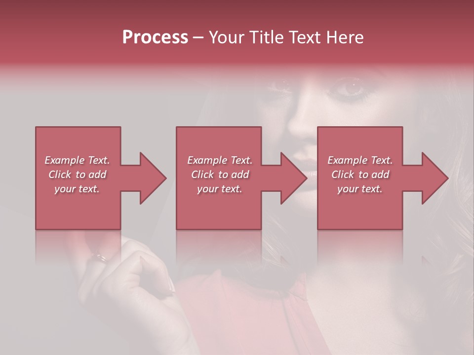 Displaying Background Lady PowerPoint Template
