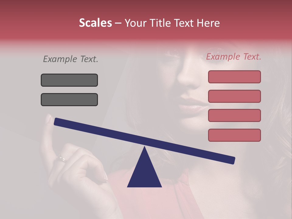 Displaying Background Lady PowerPoint Template